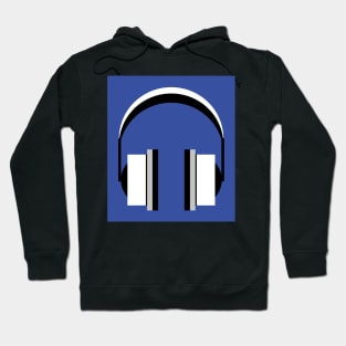 Headphones in dazzling blue Hoodie